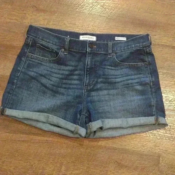 Banana Republic‎ roll-up short denim blue women's size 30 - Picture 1 of 5